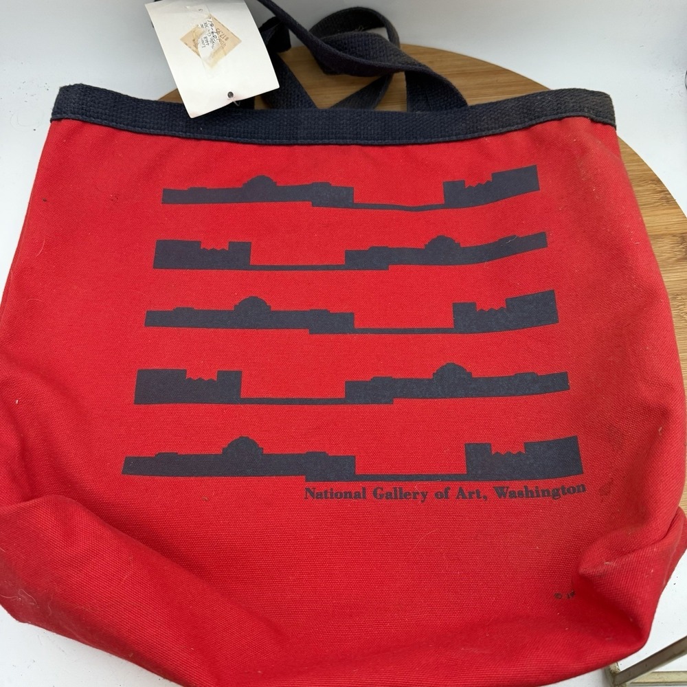 National Gallery of Art museum cotton canvas reusable shopping bag‎ tote Flawed
